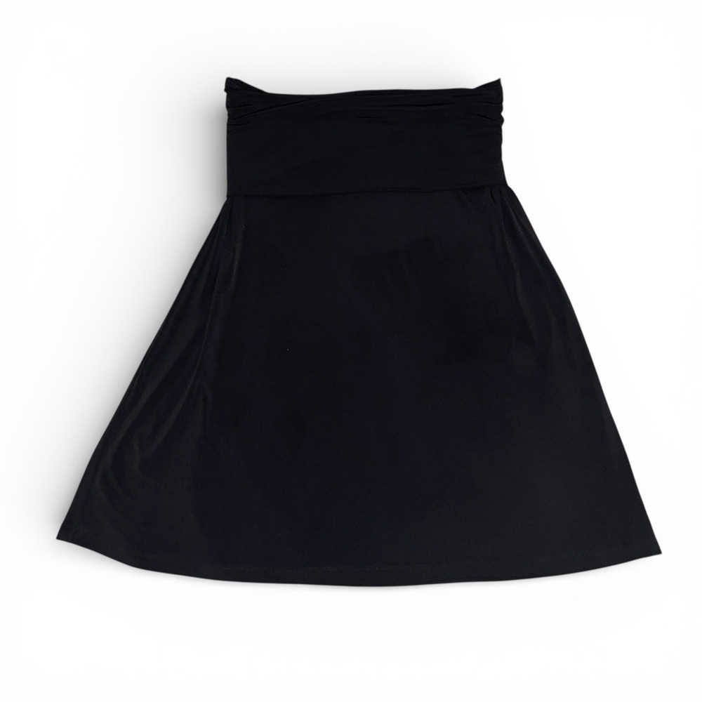 THYME Women’s Black Maternity Skirt With Fold Over Waist Size Medium